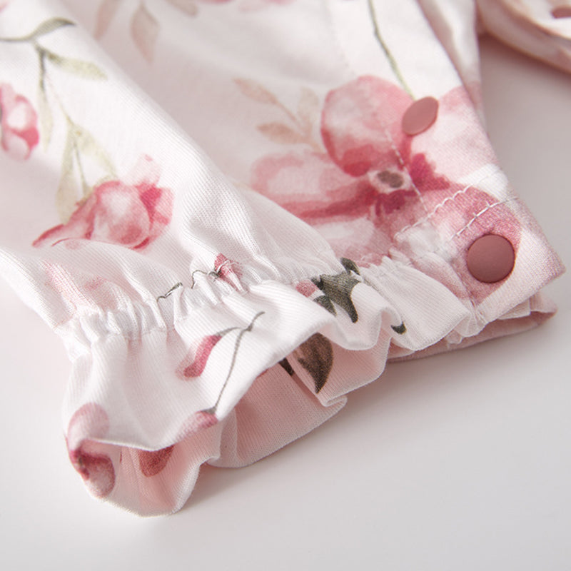 Summer Newborn Baby Romper, 100% Pure Cotton Material, Side-opening Velcro, 1-36Months - babysmile03