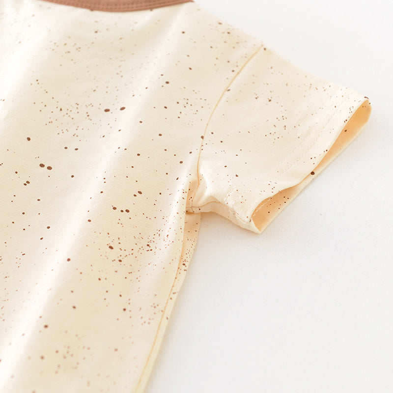 Striped Baby T-shirt with Cartoon Bear Pattern, 6-18Months