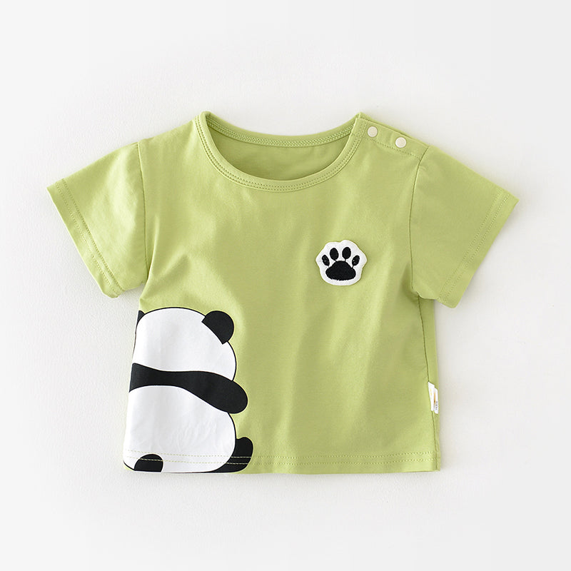 Baby T-shirt with Panda Pattern, 6-36Months