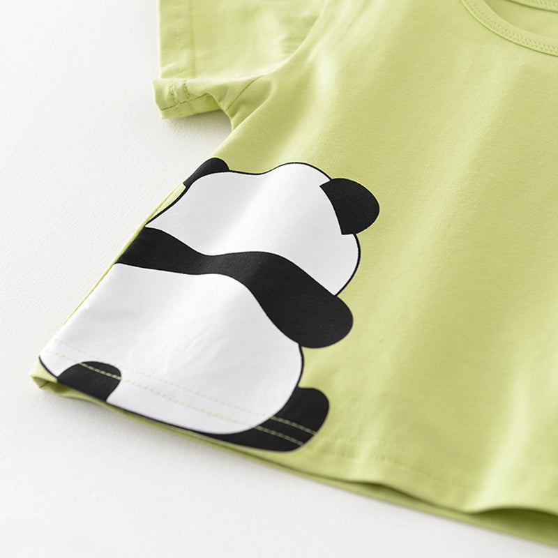 Baby T-shirt with Panda Pattern, 6-36Months