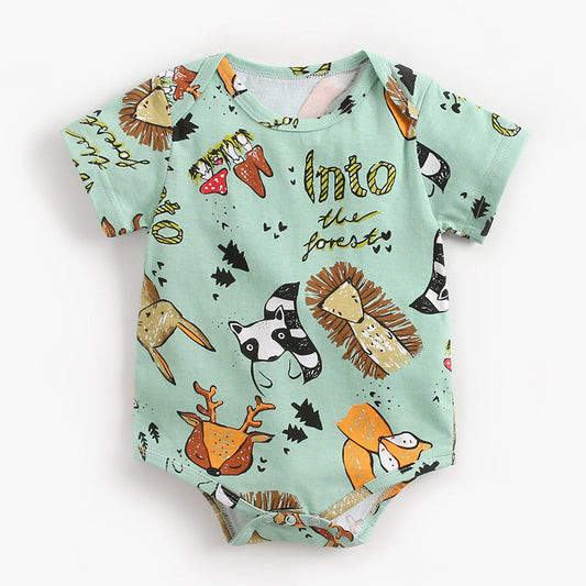 Animal Print Baby Bodysuits, 100% Pure Cotton Material, 0-36Months