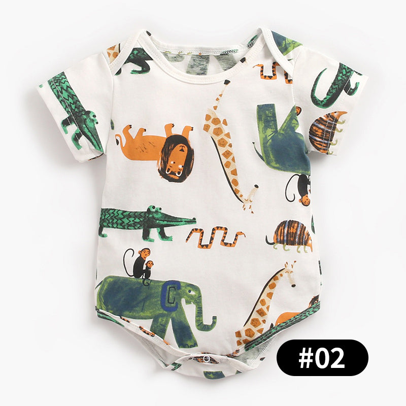 Animal Print Baby Bodysuits, 100% Pure Cotton Material, 0-36Months