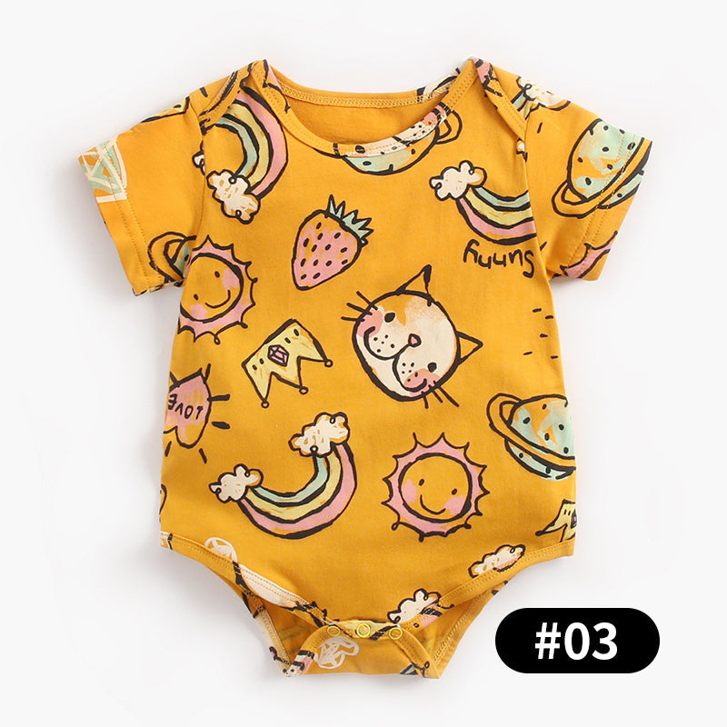 Animal Print Baby Bodysuits, 100% Pure Cotton Material, 0-36Months