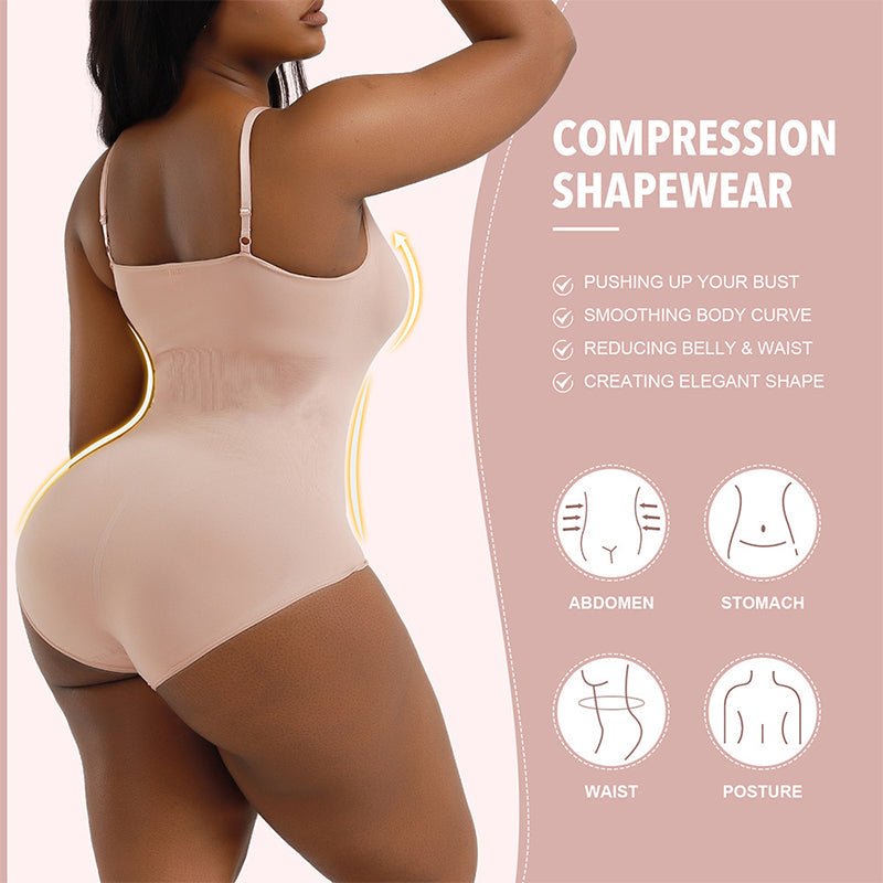 Strapless Seamless Shapewear Bodysuit, Postpartum Body Shaping and Recovery