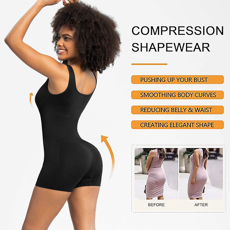 Seamless Athletic Shapewear Bodysuit, Postpartum Body Shaping and Recovery