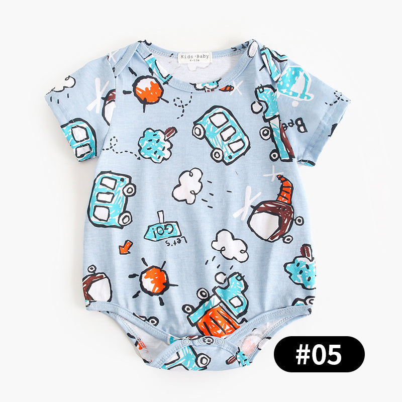 Animal Print Baby Bodysuits, 100% Pure Cotton Material, 0-36Months