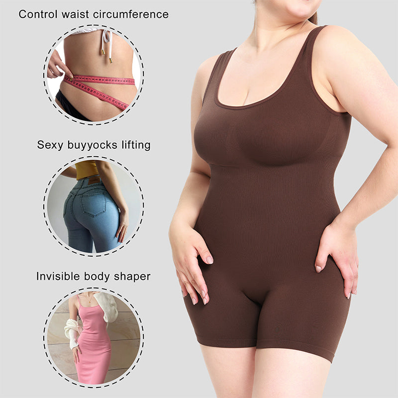 Seamless Athletic Shapewear Bodysuit, Postpartum Body Shaping and Recovery