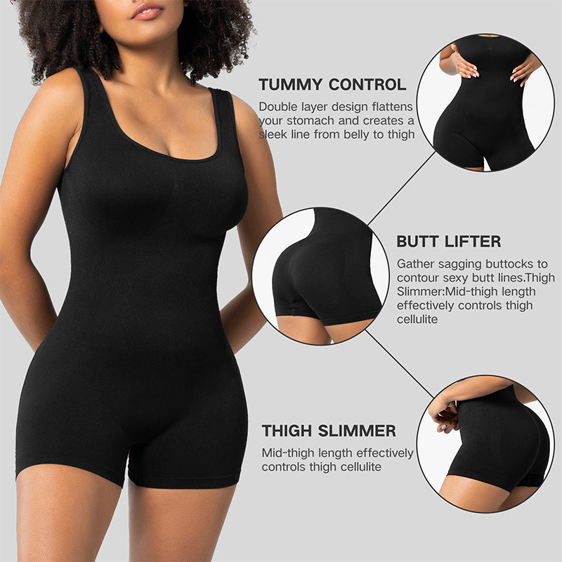 Seamless Athletic Shapewear Bodysuit, Postpartum Body Shaping and Recovery