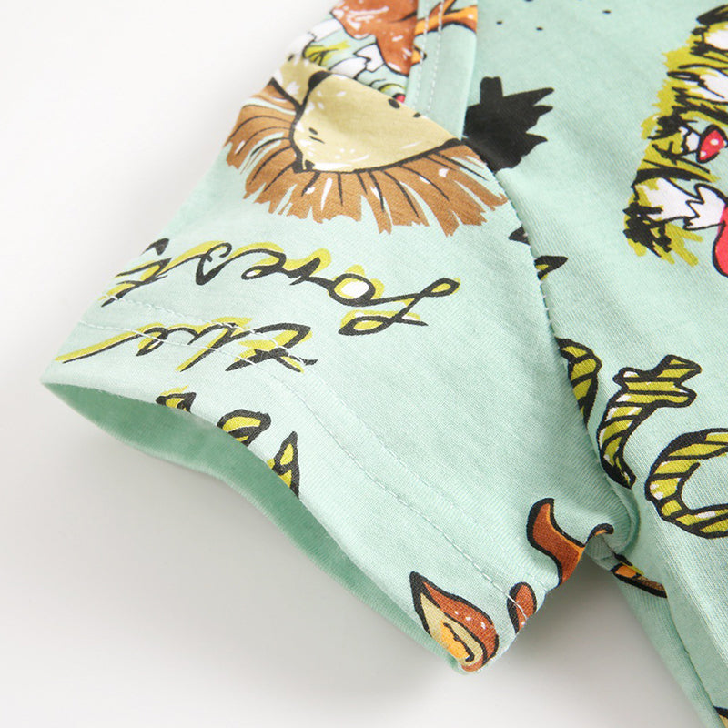 Animal Print Baby Bodysuits, 100% Pure Cotton Material, 0-36Months