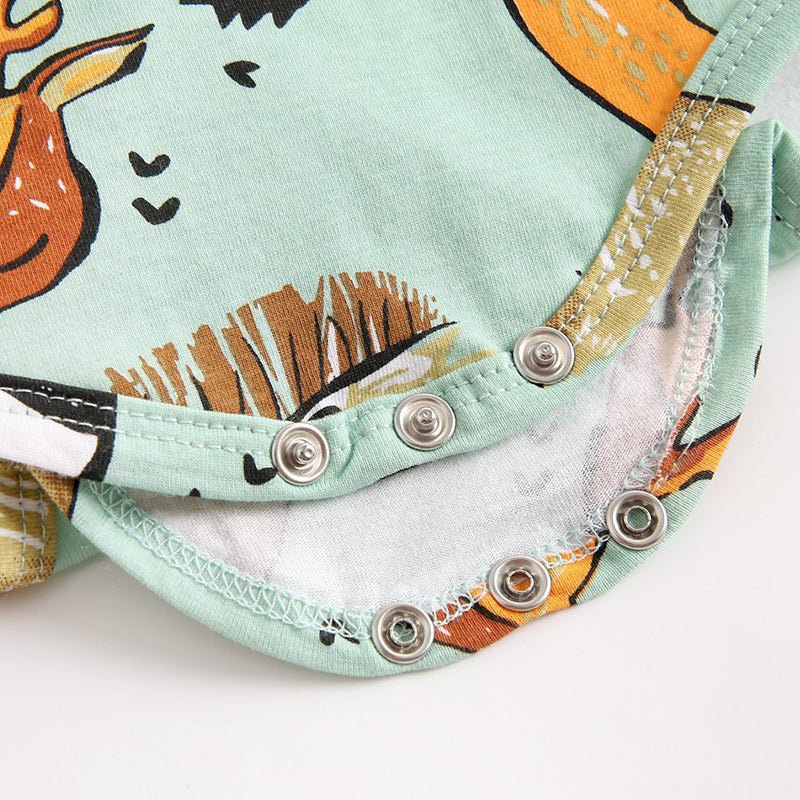 Animal Print Baby Bodysuits, 100% Pure Cotton Material, 0-36Months