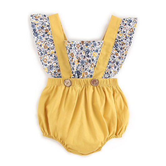 Baby Girls Floral Bodysuits, 100% Pure Cotton Material, 0-36Months