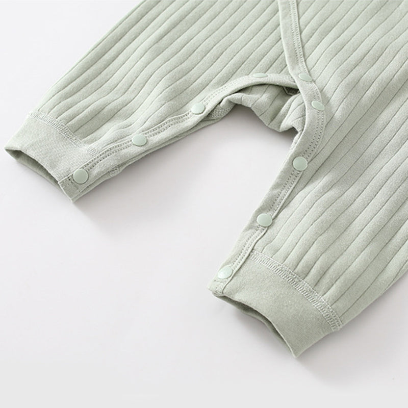 Newborn Baby Romper, Side-opening Velcro, 100% Pure Cotton Material, 0-6Months - babysmile03