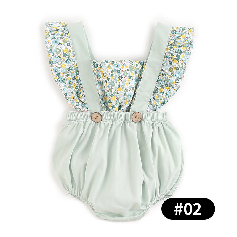 Baby Girls Floral Bodysuits, 100% Pure Cotton Material, 0-36Months