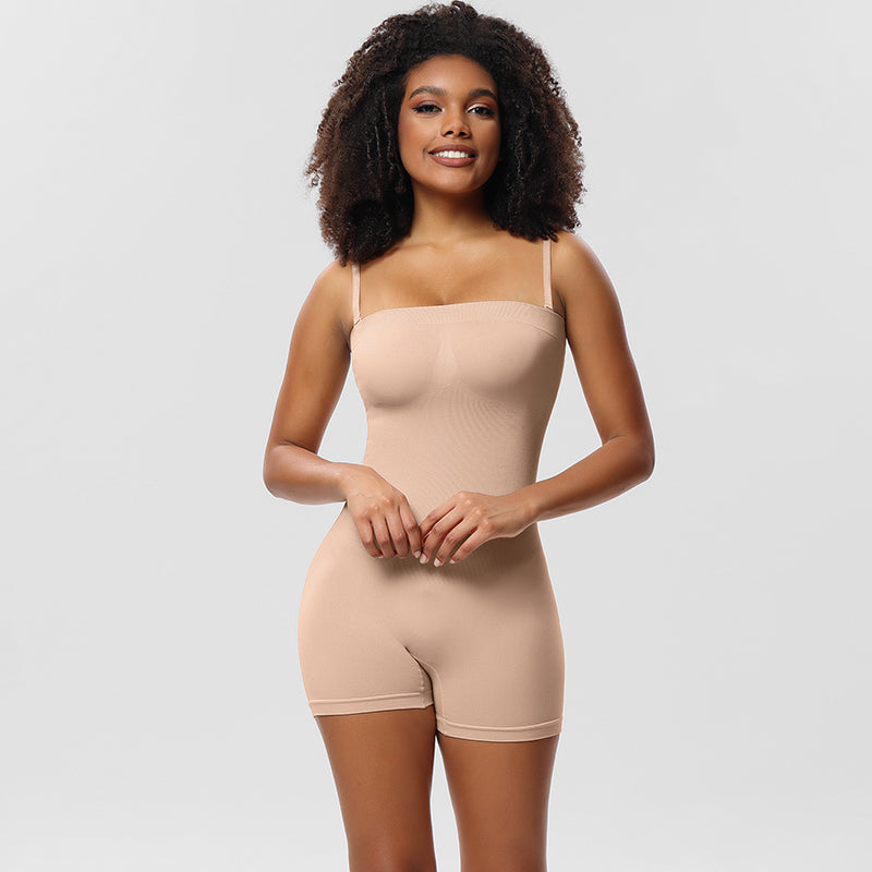 Backless Spaghetti Strap Shapewear Bodysuit,Postpartum Body Shaping and Recovery