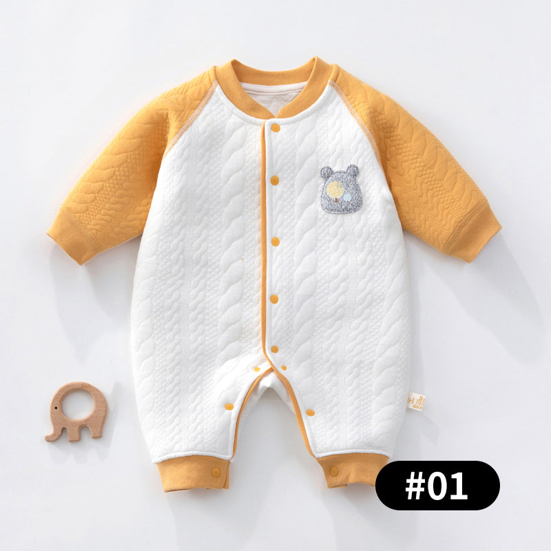 Autumn/Winter Baby Romper, Pure Cotton Material, 1-18Months - babysmile03