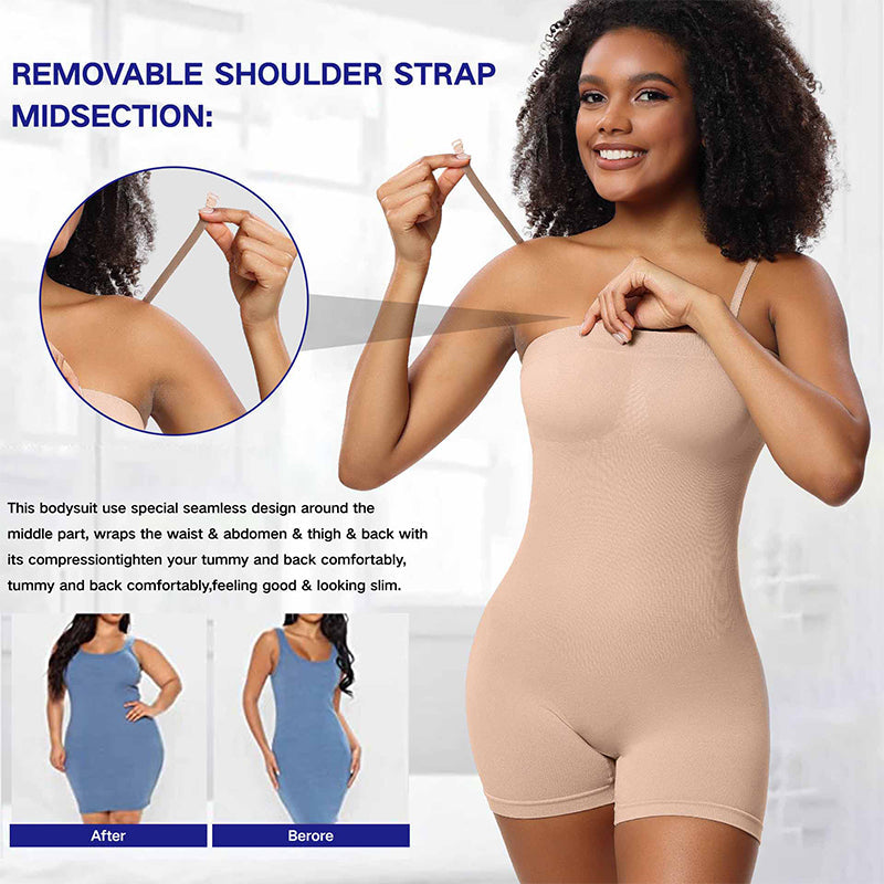 Backless Spaghetti Strap Shapewear Bodysuit,Postpartum Body Shaping and Recovery