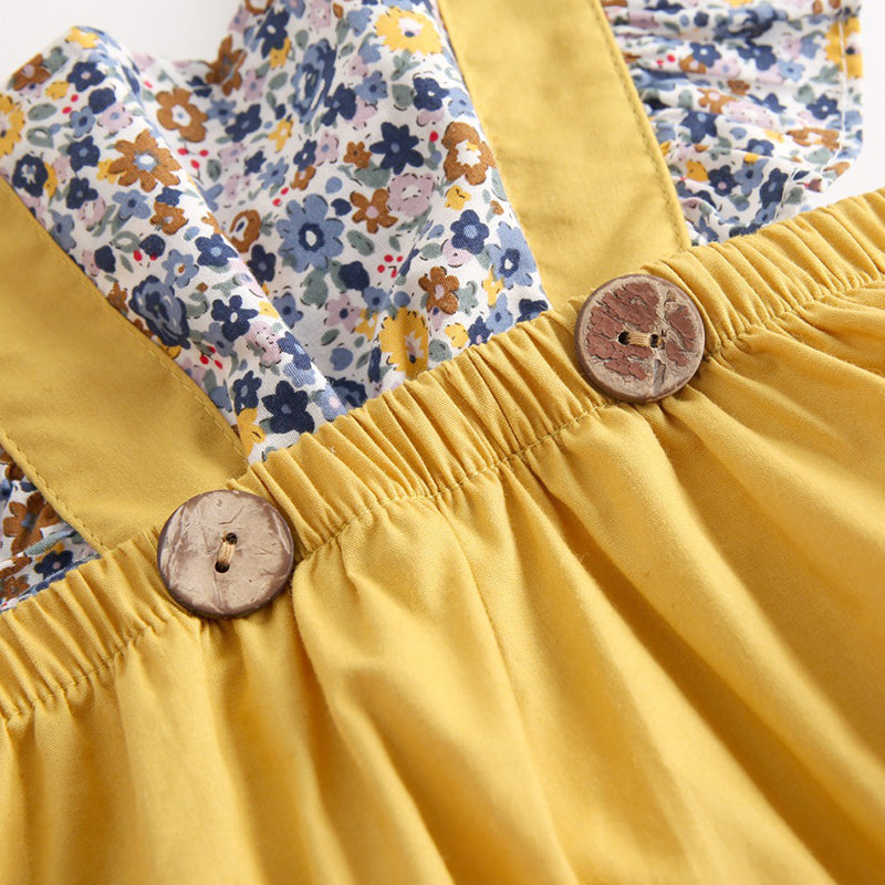 Baby Girls Floral Bodysuits, 100% Pure Cotton Material, 0-36Months