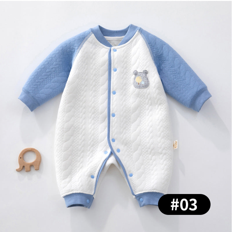 Autumn/Winter Baby Romper, Pure Cotton Material, 1-18Months - babysmile03