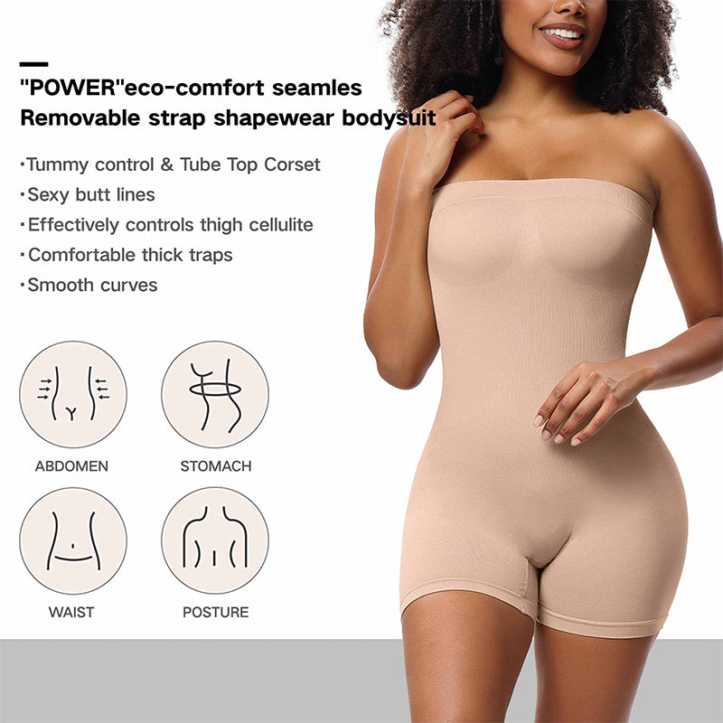 Backless Spaghetti Strap Shapewear Bodysuit,Postpartum Body Shaping and Recovery