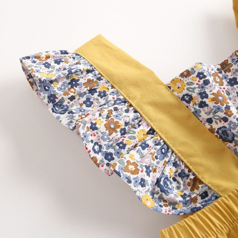 Baby Girls Floral Bodysuits, 100% Pure Cotton Material, 0-36Months