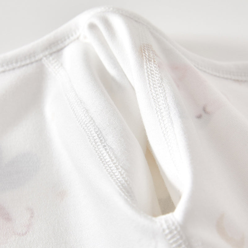 Newborn Baby Romper, 100% Pure Cotton Material, Side-opening Velcro, 0-6Months - babysmile03