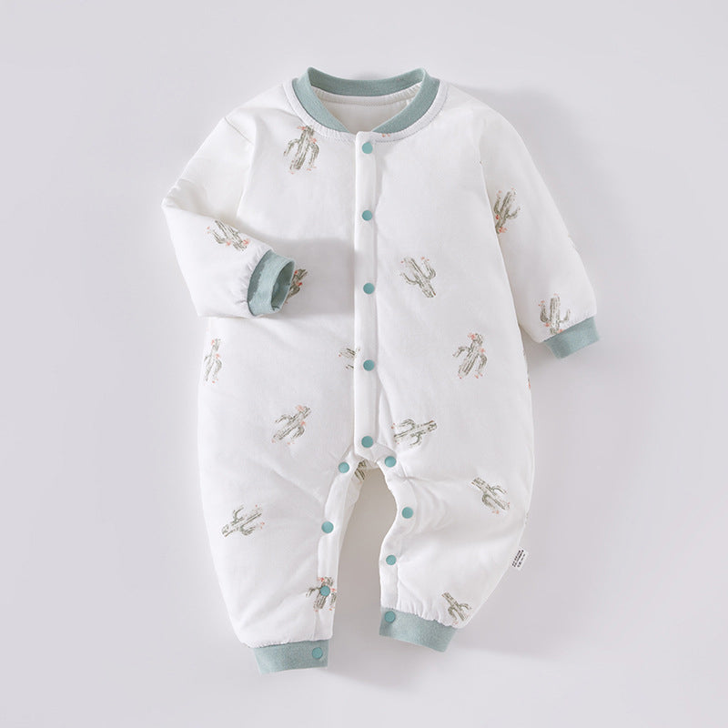 Autumn/Winter Baby Romper, Pure Cotton Material, 3-24Months - babysmile03