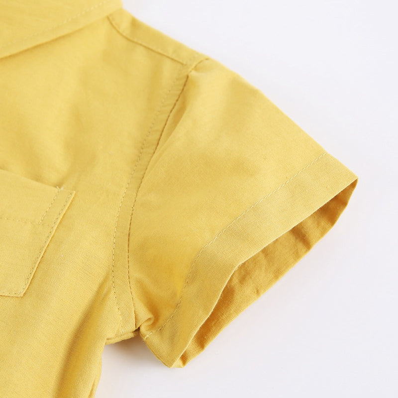 Baby Shirt Style Bodysuits, 100% Pure Cotton Material, 0-36Months