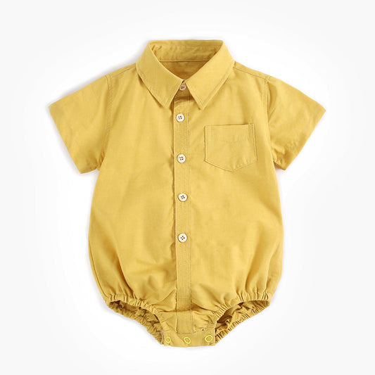 Baby Shirt Style Bodysuits, 100% Pure Cotton Material, 0-36Months