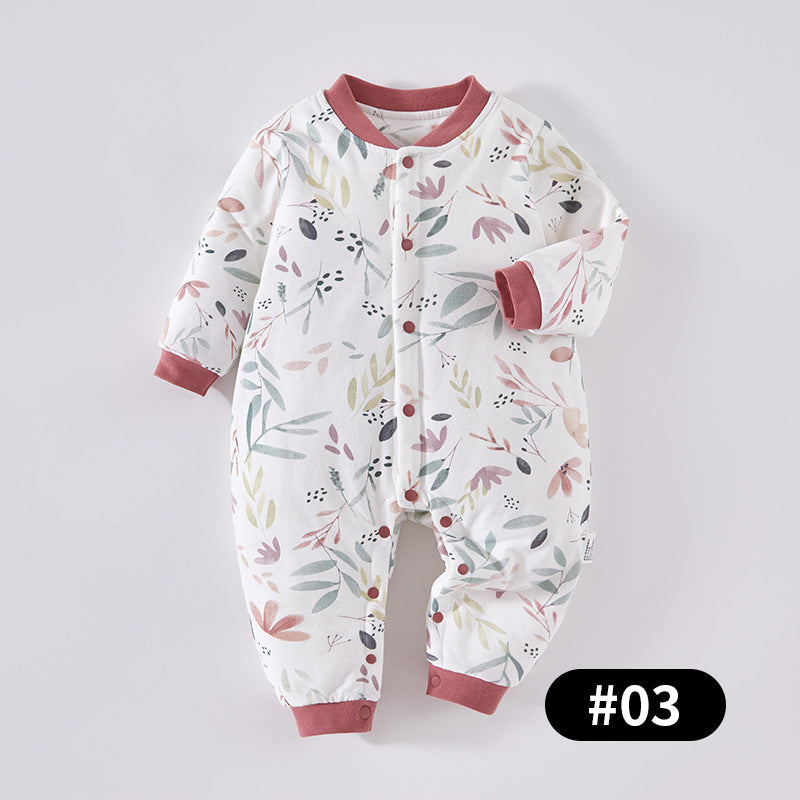 Autumn/Winter Baby Romper, Pure Cotton Material, 3-24Months - babysmile03