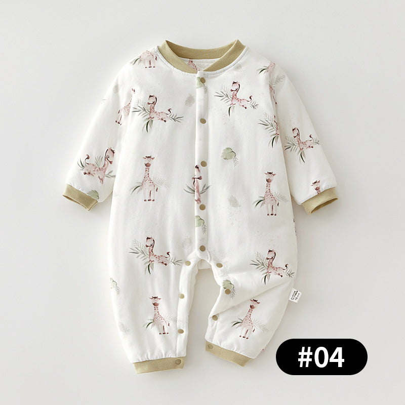Autumn/Winter Baby Romper, Pure Cotton Material, 3-24Months - babysmile03