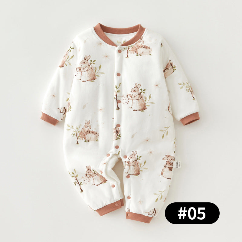 Autumn/Winter Baby Romper, Pure Cotton Material, 3-24Months - babysmile03