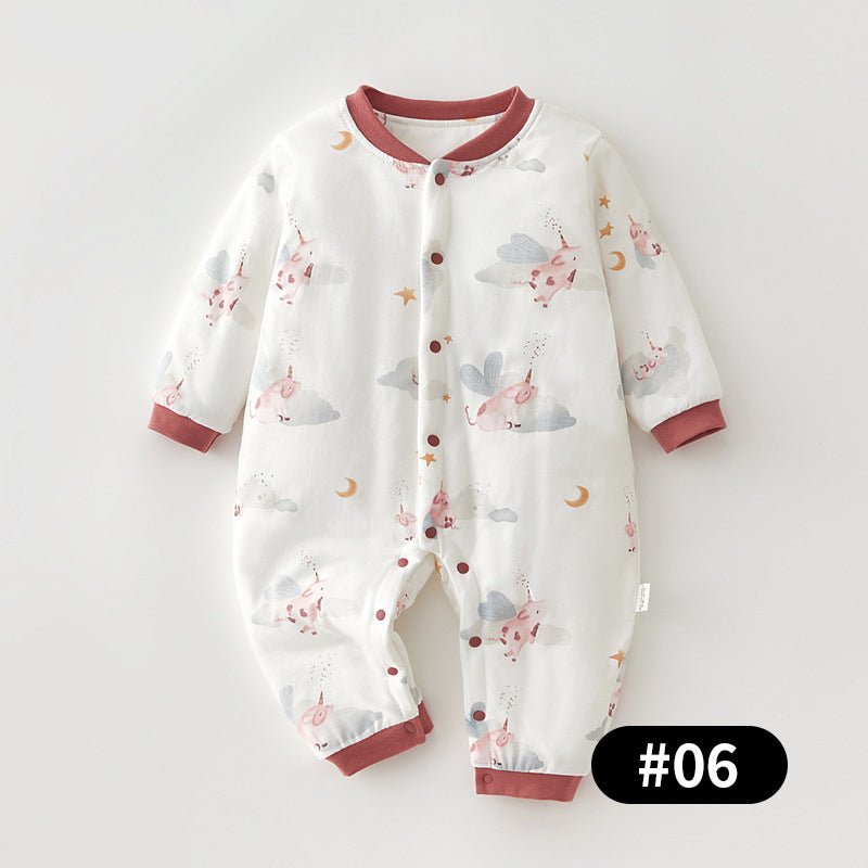 Autumn/Winter Baby Romper, Pure Cotton Material, 3-24Months - babysmile03