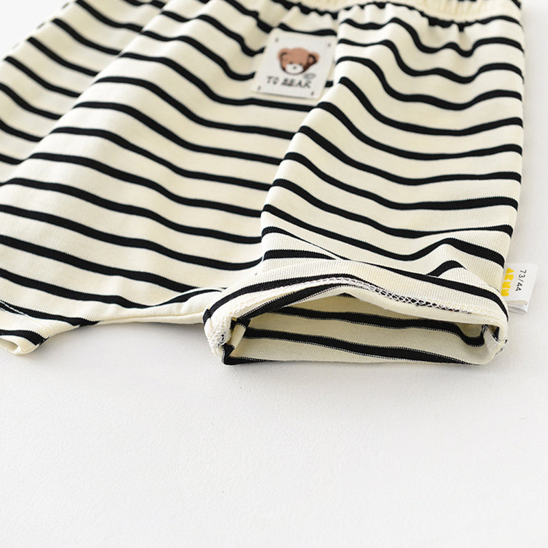 Striped Pattern Summer Baby Shorts, 6-36Months