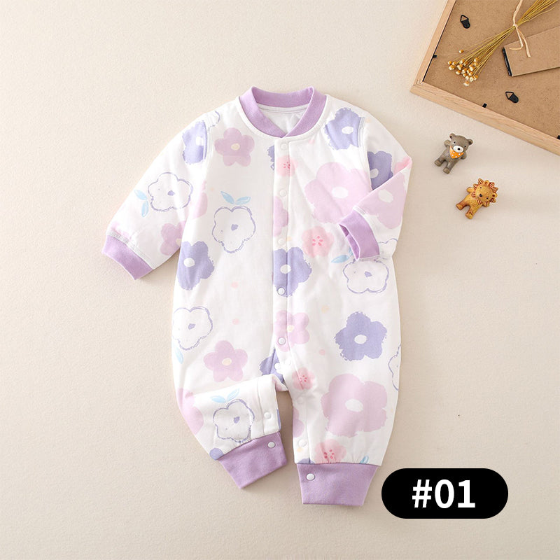 Newborn Baby Romper, 100% Pure Cotton Material, 3-24Months - babysmile03