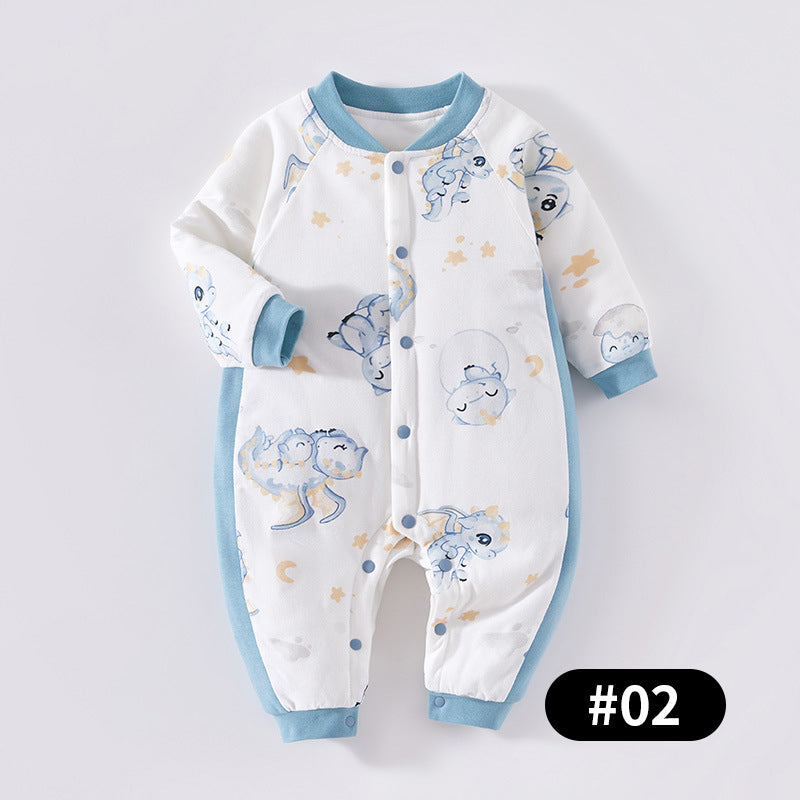 Autumn/Winter Baby Romper, Pure Cotton Material, 1-24Months - babysmile03