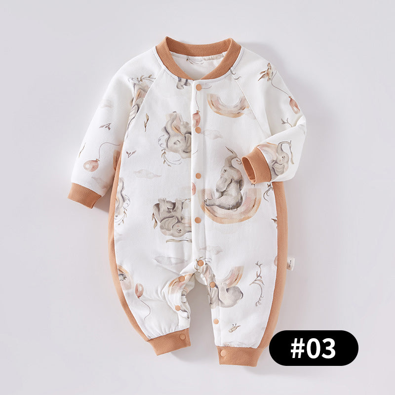 Autumn/Winter Baby Romper, Pure Cotton Material, 1-24Months - babysmile03