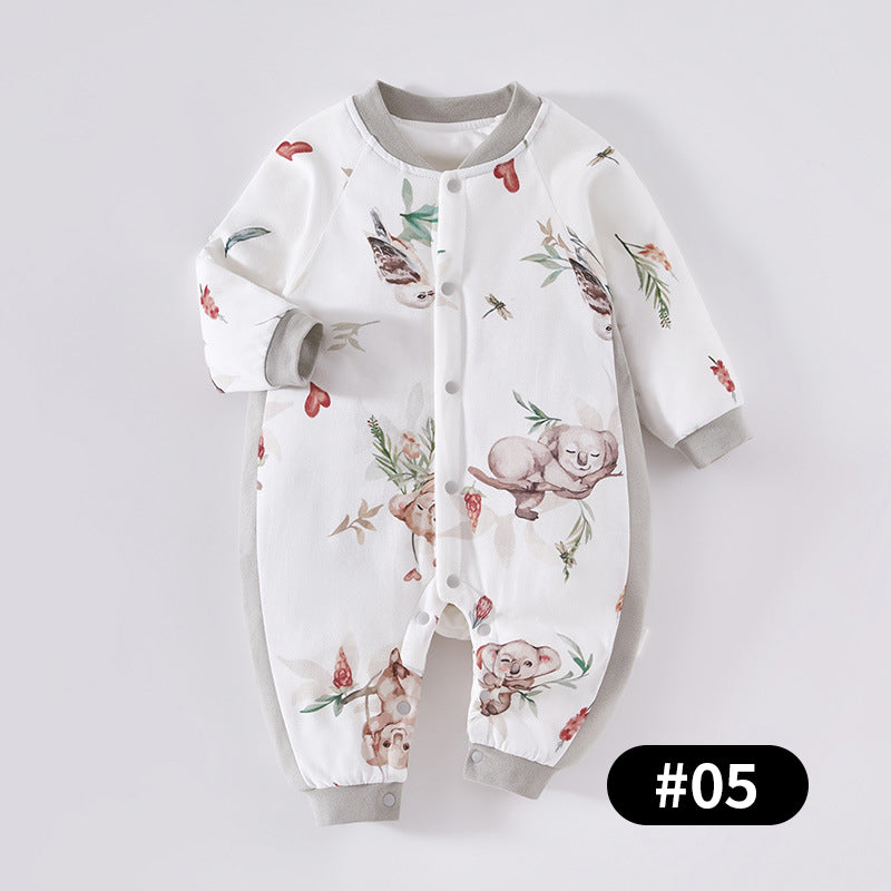 Autumn/Winter Baby Romper, Pure Cotton Material, 1-24Months - babysmile03