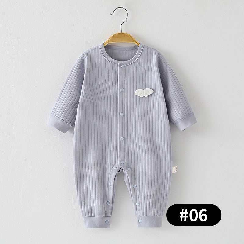 Newborn Baby Romper, 100% Pure Cotton Material, 3-24Months - babysmile03