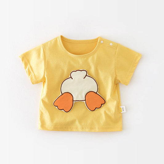 Baby T-shirt with 3D Cartoon Duck Pattern, 6-36Months