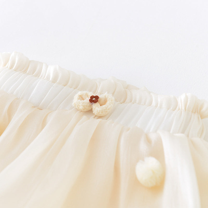 Baby Girl Mesh Shorts, 1-5Years