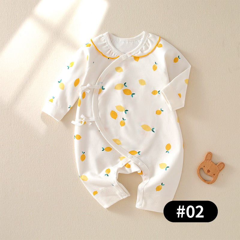 Newborn Baby Romper, Side-snap, 100% Pure Cotton Material, 0-6Months - babysmile03