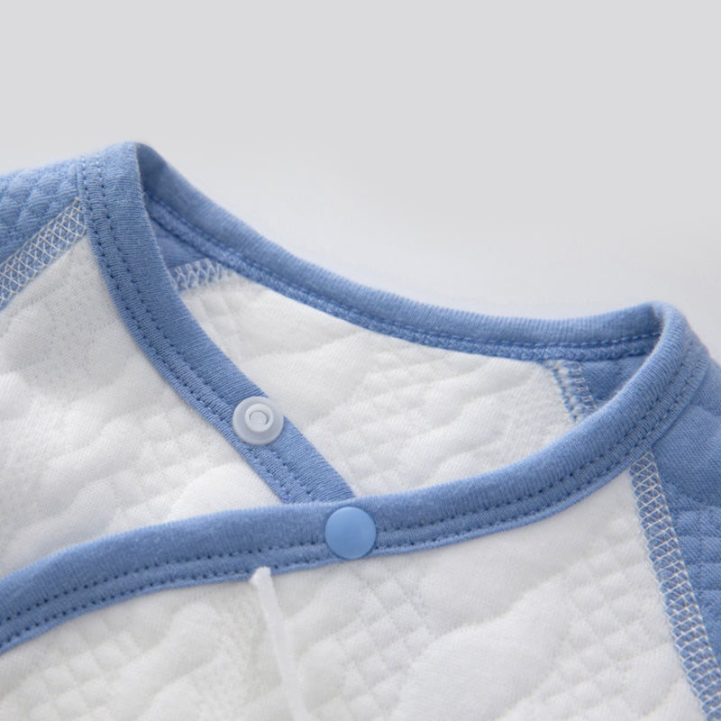 Autumn/Winter Newborn Baby Romper, Pure Cotton Material, Side-opening Velcro, 0-6Months - babysmile03