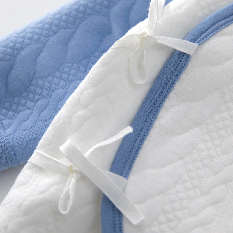 Autumn/Winter Newborn Baby Romper, Pure Cotton Material, Side-opening Velcro, 0-6Months - babysmile03