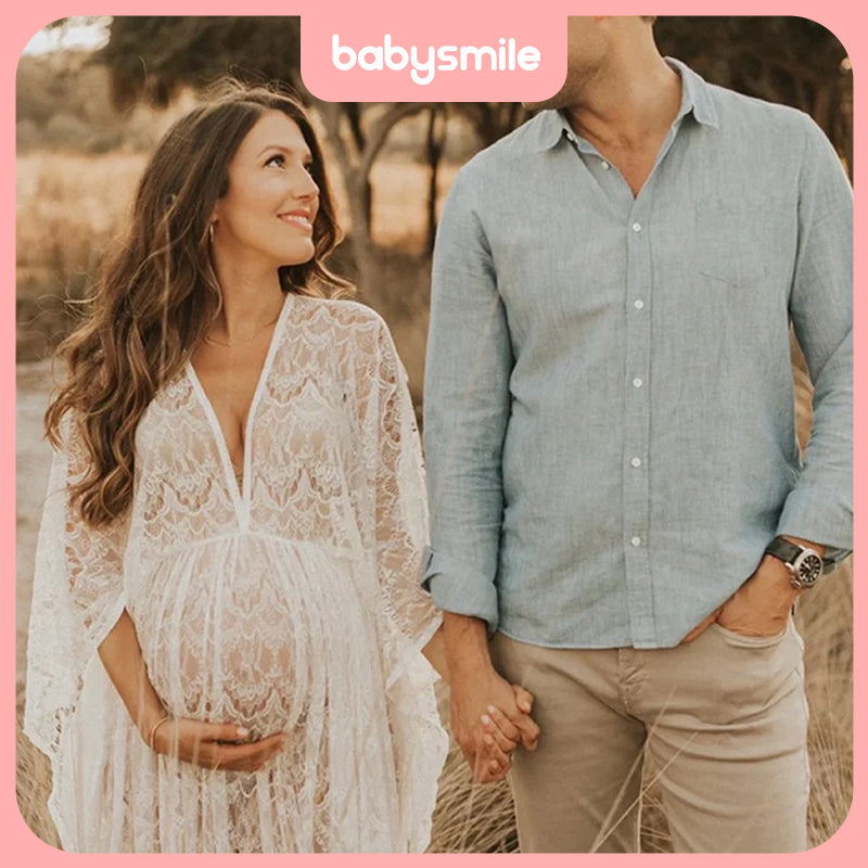 BB Boho Lace Dresses for Maternity Photoshoots