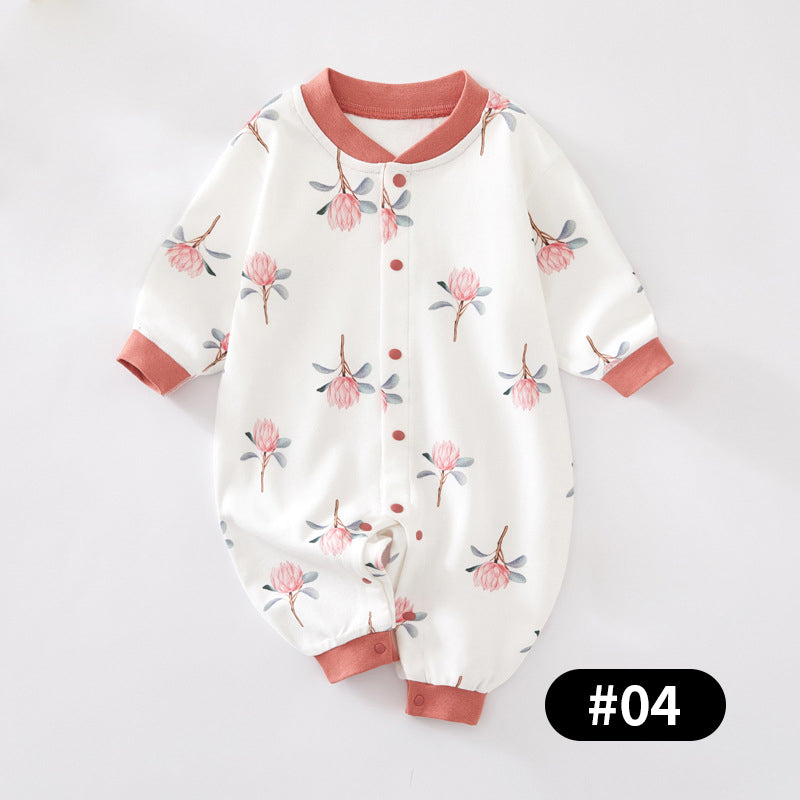 Summer Newborn Baby Romper, 100% Pure Cotton Material, 3-24Months - babysmile03