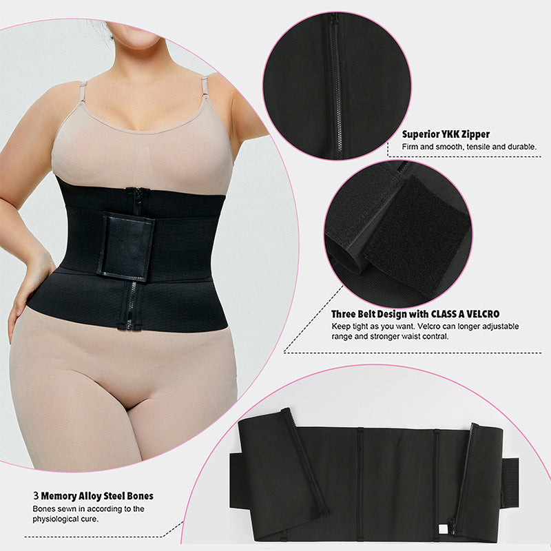 High-Waisted Tummy Control Teal Shapewear Leggings with Waist Trainer, Postpartum Body Shaping and Recovery