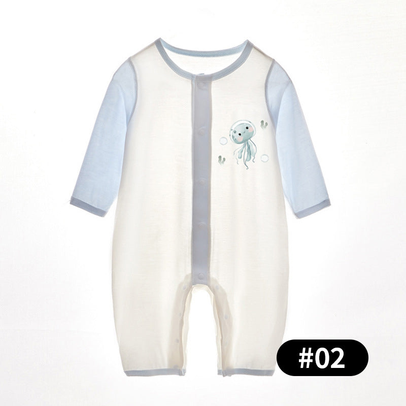 Summer Baby Romper, Natural Plant Fiber, 3-24Months - babysmile03