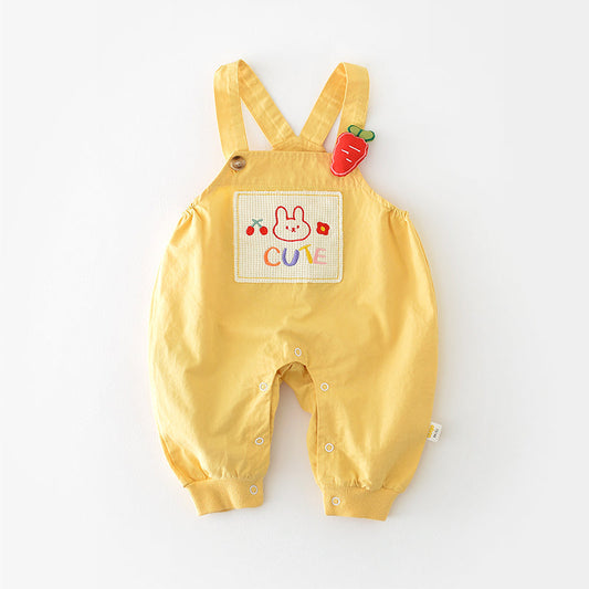 Cute Bunny Pattern Overalls for Babies, 6-36Months