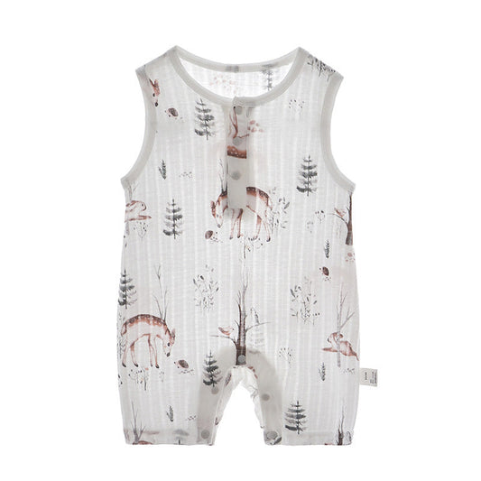 Summer Newborn Baby Romper, 100% Pure Cotton Material, 1-24Months - babysmile03