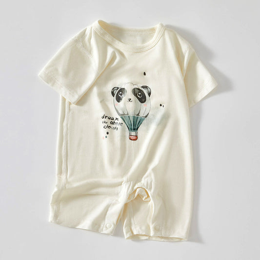 Summer Baby Romper, Natural Plant Fiber, 1-24Months - babysmile03